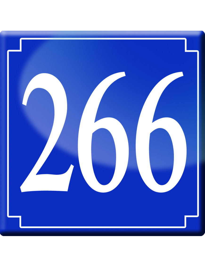 numéroderue266 - classique 10x10cm - Sticker/autocollant numéroderue266 - classique 10x10cm - Sticker/autocollant