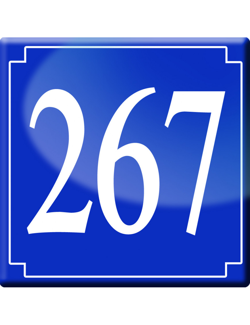 numéroderue267 - classique 10x10cm - Sticker/autocollant numéroderue267 - classique 10x10cm - Sticker/autocollant