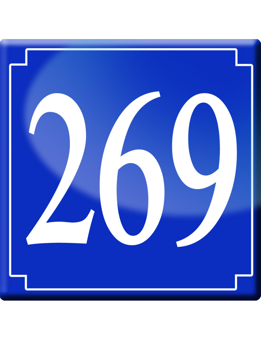numéroderue269 - classique 10x10cm - Sticker/autocollant numéroderue269 - classique 10x10cm - Sticker/autocollant