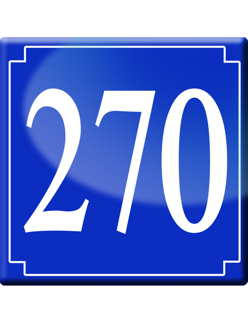 numéroderue270 - classique 10x10cm - Sticker/autocollant numéroderue270 - classique 10x10cm - Sticker/autocollant