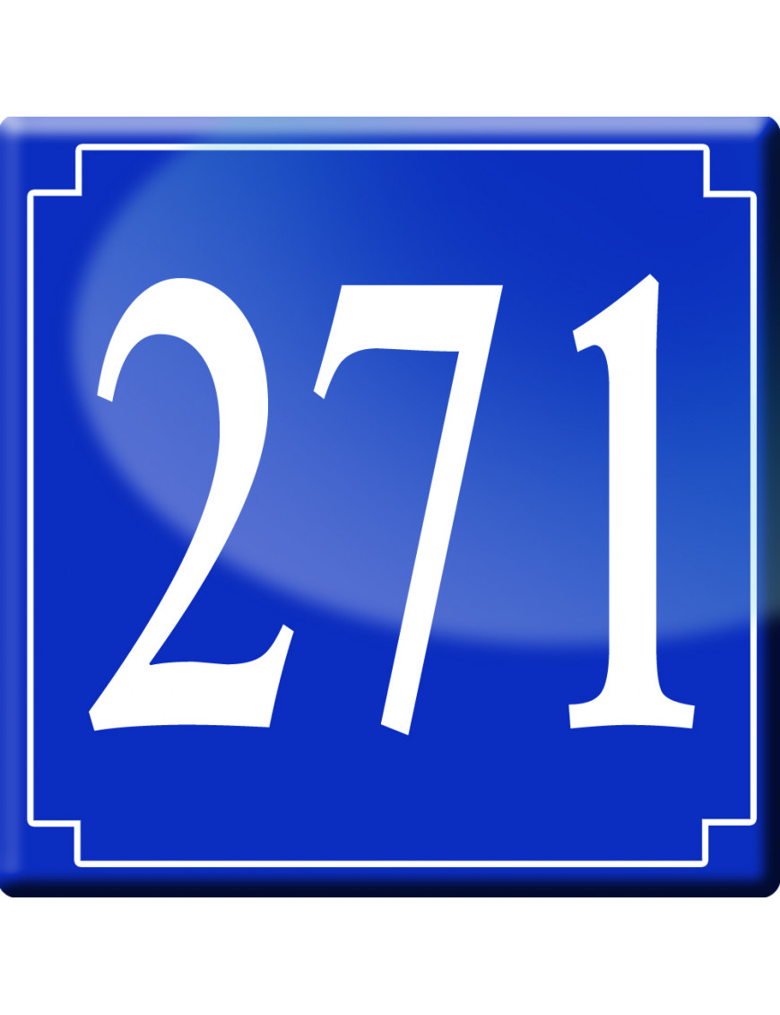 numéroderue271 - classique 10x10cm - Sticker/autocollant numéroderue271 - classique 10x10cm - Sticker/autocollant