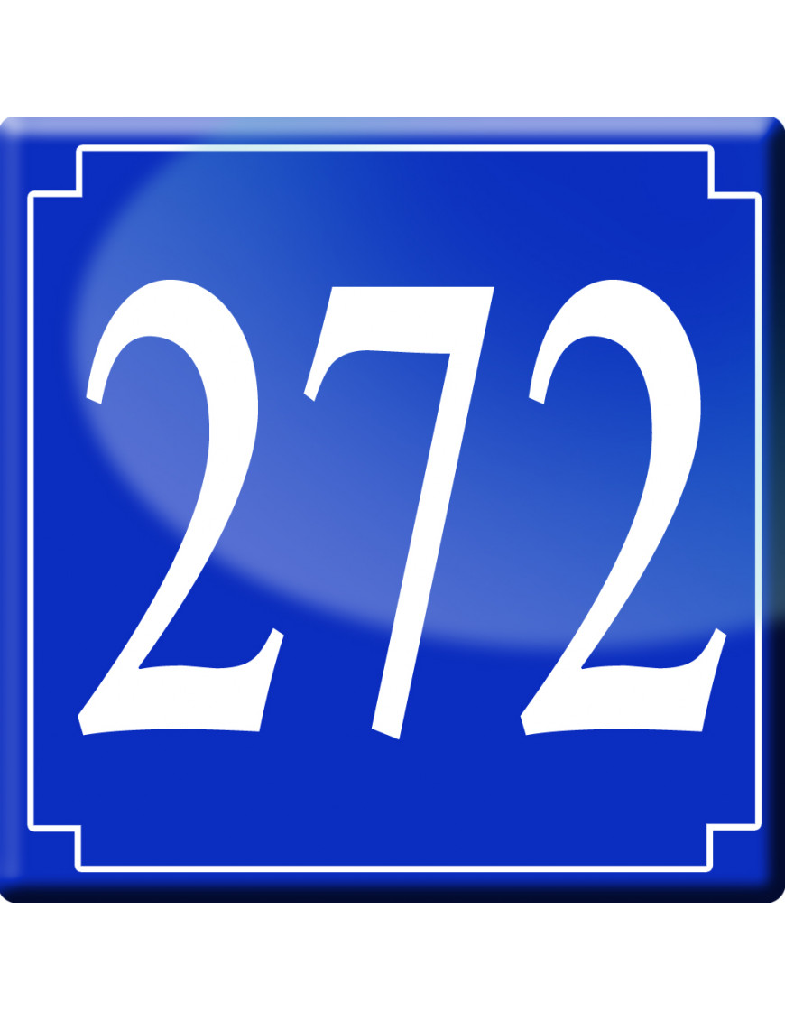 numéroderue272 - classique 10x10cm - Sticker/autocollant numéroderue272 - classique 10x10cm - Sticker/autocollant