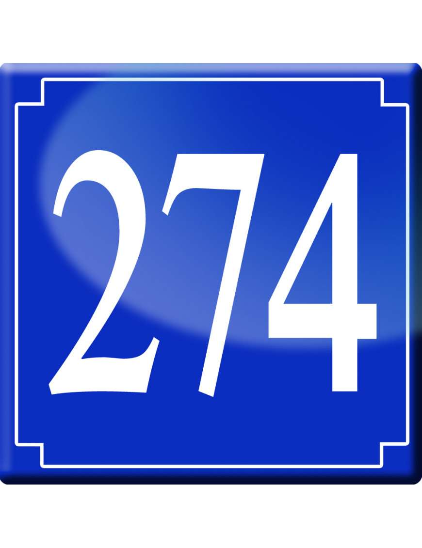 numéroderue274 - classique 10x10cm - Sticker/autocollant numéroderue274 - classique 10x10cm - Sticker/autocollant