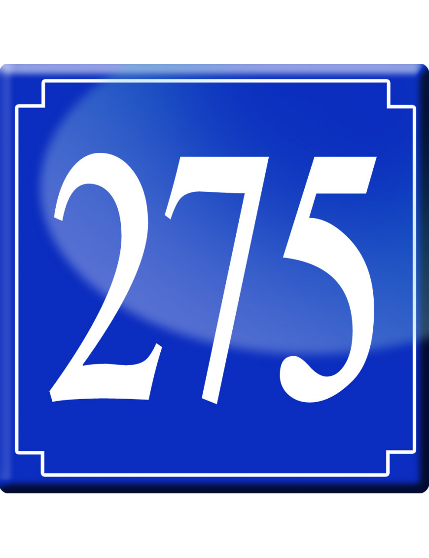 numéroderue275 - classique 10x10cm - Sticker/autocollant numéroderue275 - classique 10x10cm - Sticker/autocollant