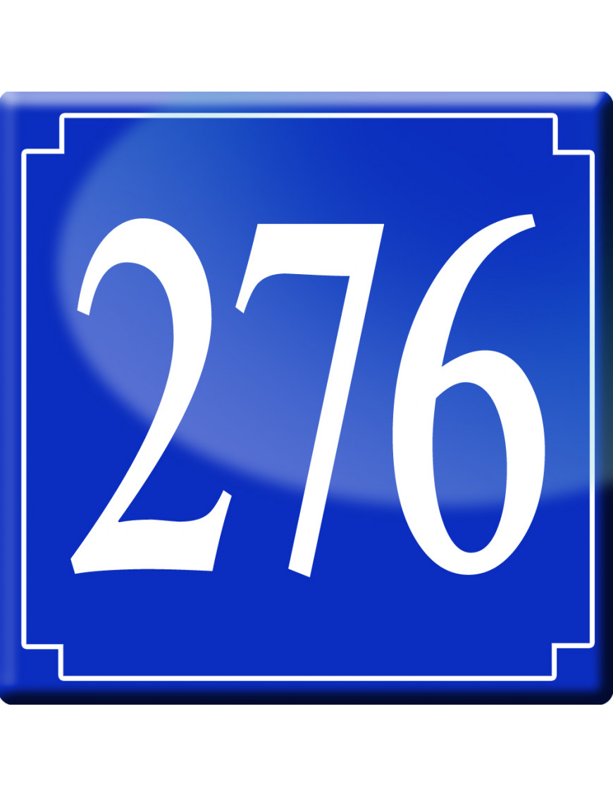 numéroderue276 - classique 10x10cm - Sticker/autocollant numéroderue276 - classique 10x10cm - Sticker/autocollant