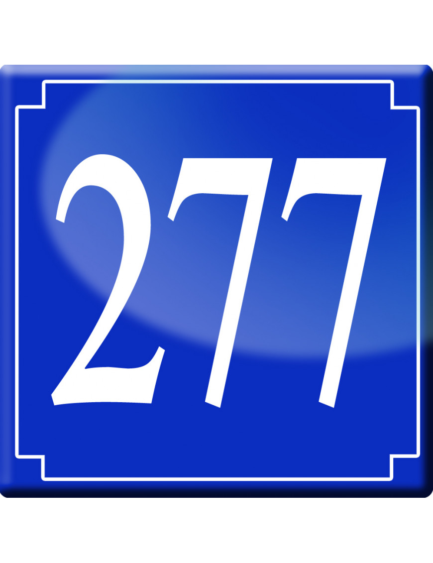 numéroderue277 - classique 10x10cm - Sticker/autocollant numéroderue277 - classique 10x10cm - Sticker/autocollant
