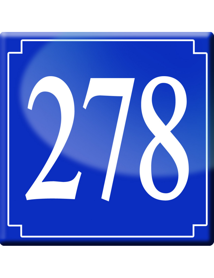 numéroderue278 - classique 10x10cm - Sticker/autocollant numéroderue278 - classique 10x10cm - Sticker/autocollant