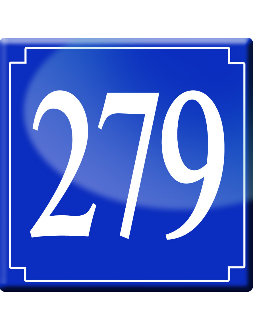 numéroderue279 - classique 10x10cm - Sticker/autocollant numéroderue279 - classique 10x10cm - Sticker/autocollant