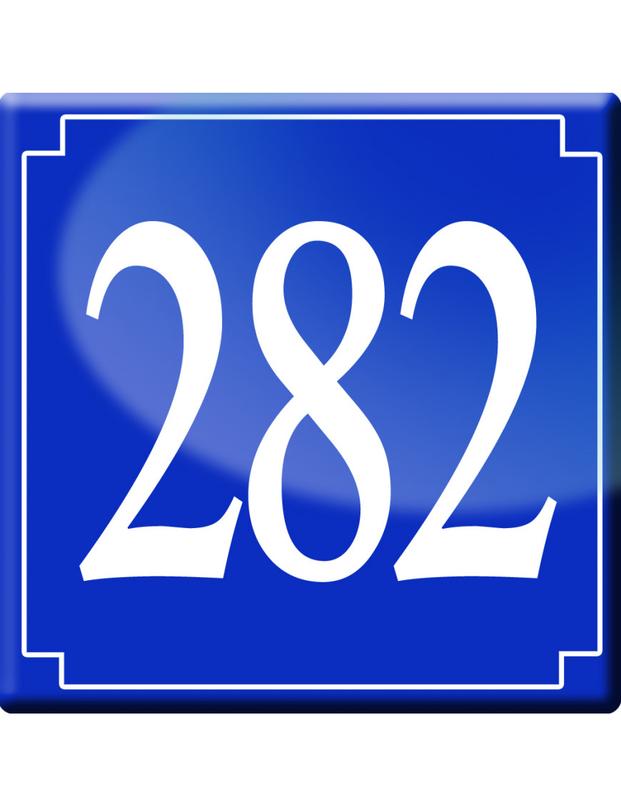numéroderue282 - classique 10x10cm - Sticker/autocollant numéroderue282 - classique 10x10cm - Sticker/autocollant
