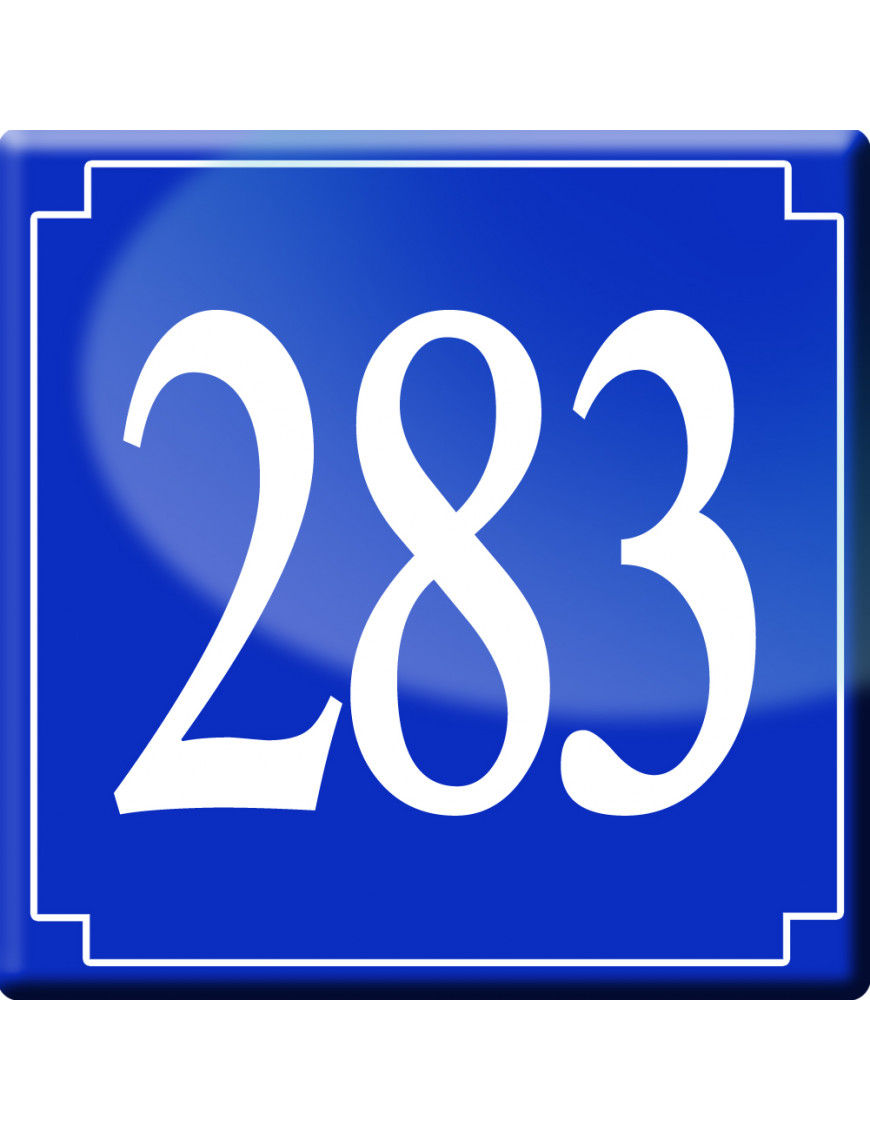 numéroderue283 - classique 10x10cm - Sticker/autocollant numéroderue283 - classique 10x10cm - Sticker/autocollant