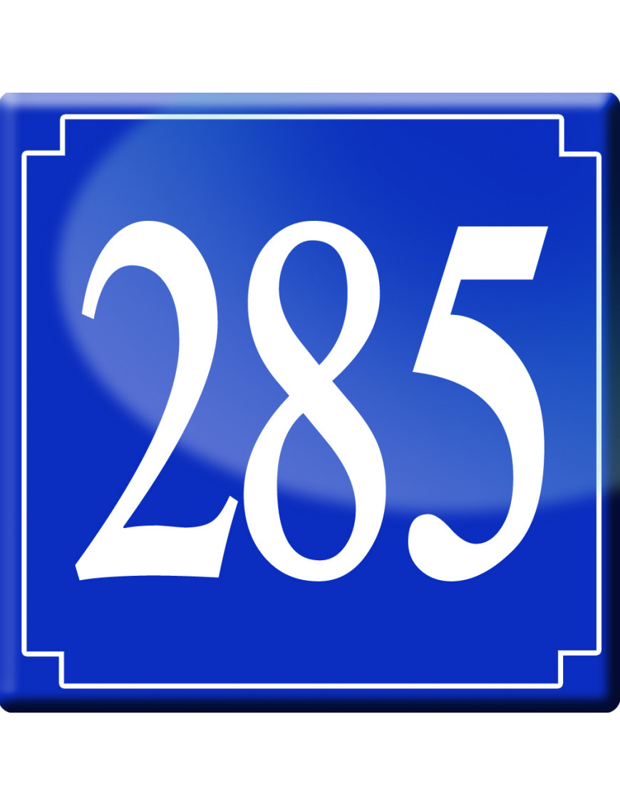 numéroderue285 - classique 10x10cm - Sticker/autocollant numéroderue285 - classique 10x10cm - Sticker/autocollant