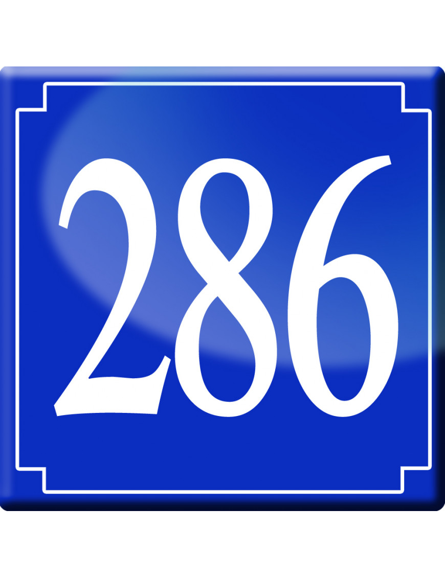 numéroderue286 - classique 10x10cm - Sticker/autocollant numéroderue286 - classique 10x10cm - Sticker/autocollant