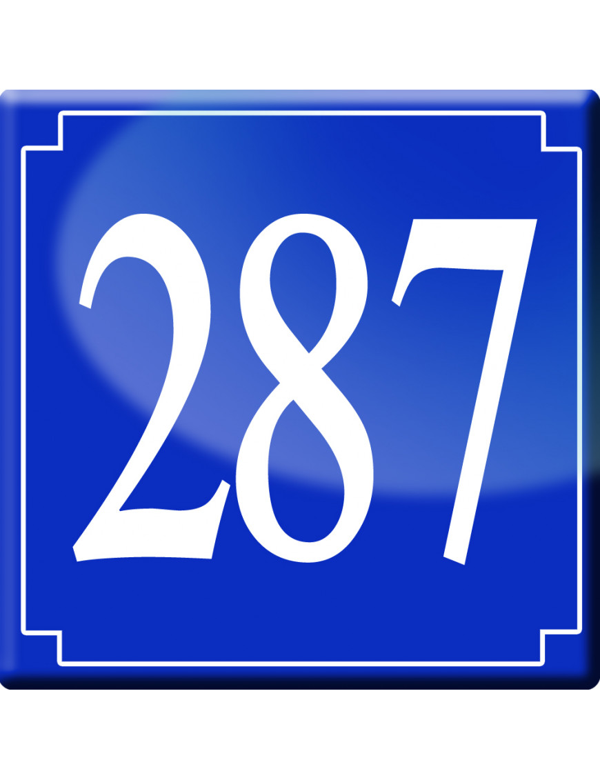 numéroderue287 - classique 10x10cm - Sticker/autocollant numéroderue287 - classique 10x10cm - Sticker/autocollant
