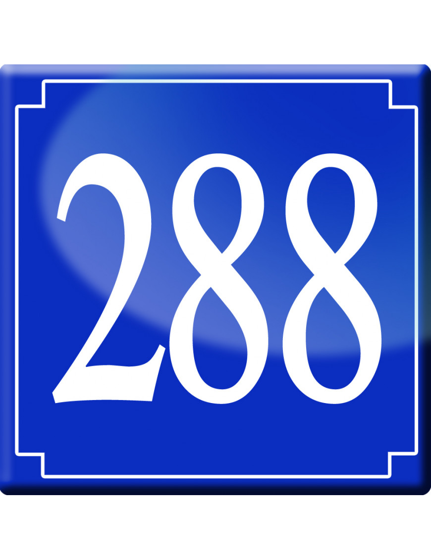 numéroderue288 - classique 10x10cm - Sticker/autocollant numéroderue288 - classique 10x10cm - Sticker/autocollant