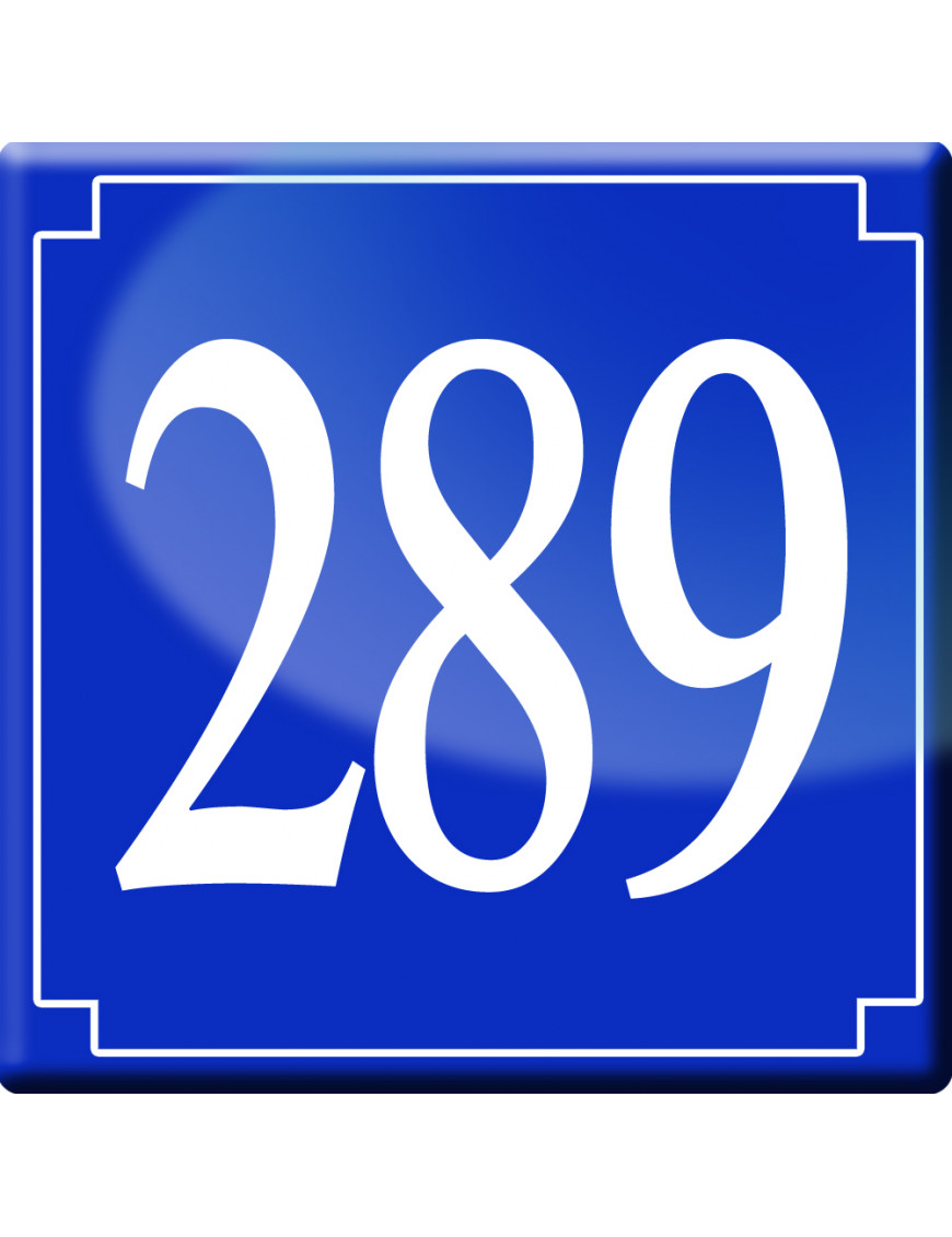 numéroderue289 - classique 10x10cm - Sticker/autocollant numéroderue289 - classique 10x10cm - Sticker/autocollant