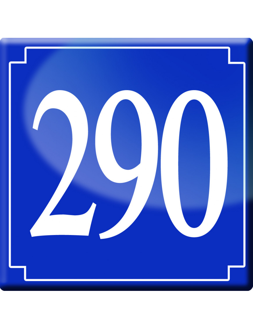 numéroderue290 - classique 10x10cm - Sticker/autocollant numéroderue290 - classique 10x10cm - Sticker/autocollant