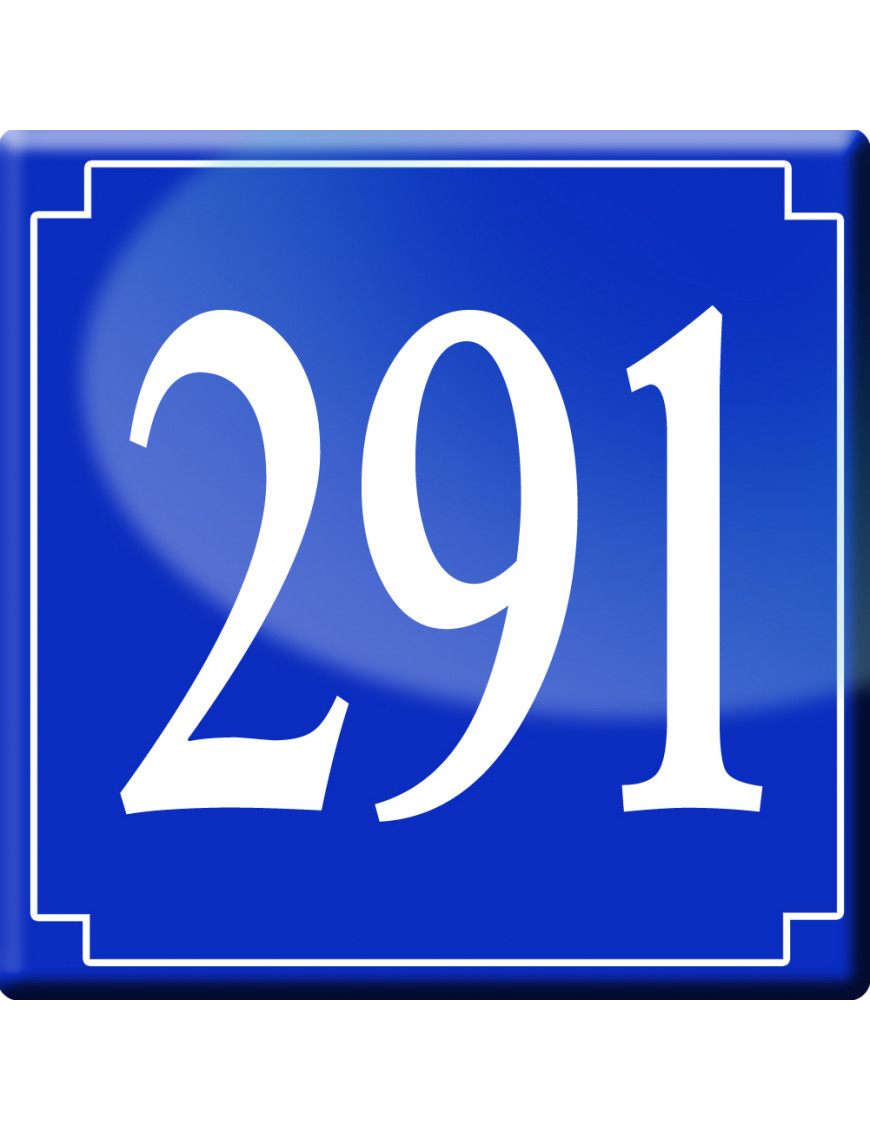 numéroderue291 - classique 10x10cm - Sticker/autocollant numéroderue291 - classique 10x10cm - Sticker/autocollant