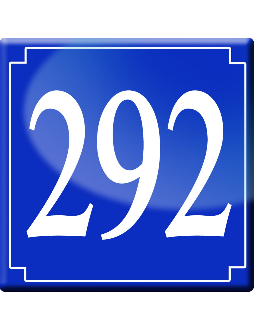 numéroderue292 - classique 10x10cm - Sticker/autocollant numéroderue292 - classique 10x10cm - Sticker/autocollant