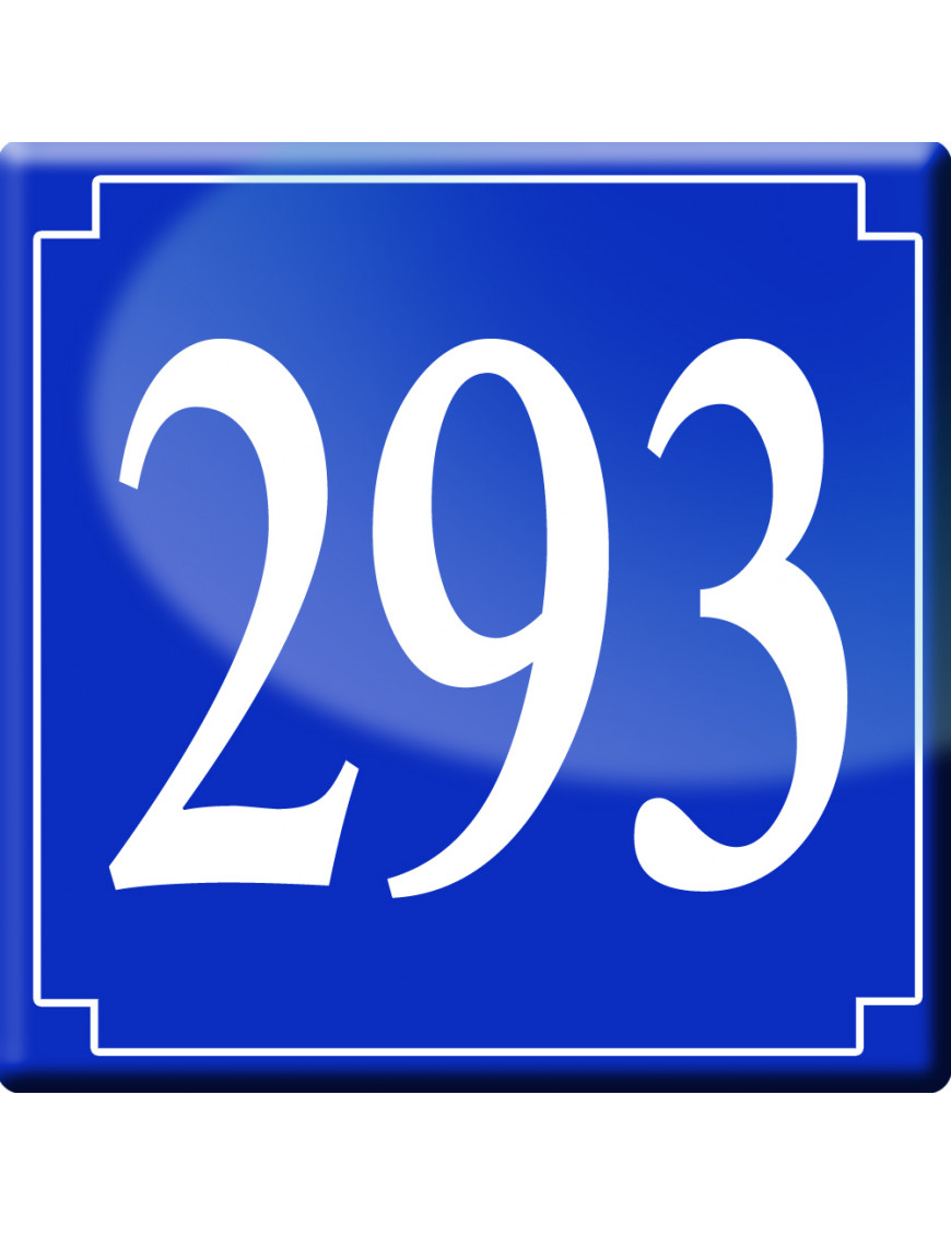 numéroderue293 - classique 10x10cm - Sticker/autocollant numéroderue293 - classique 10x10cm - Sticker/autocollant