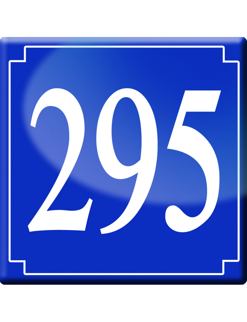 numéroderue295 - classique 10x10cm - Sticker/autocollant numéroderue295 - classique 10x10cm - Sticker/autocollant