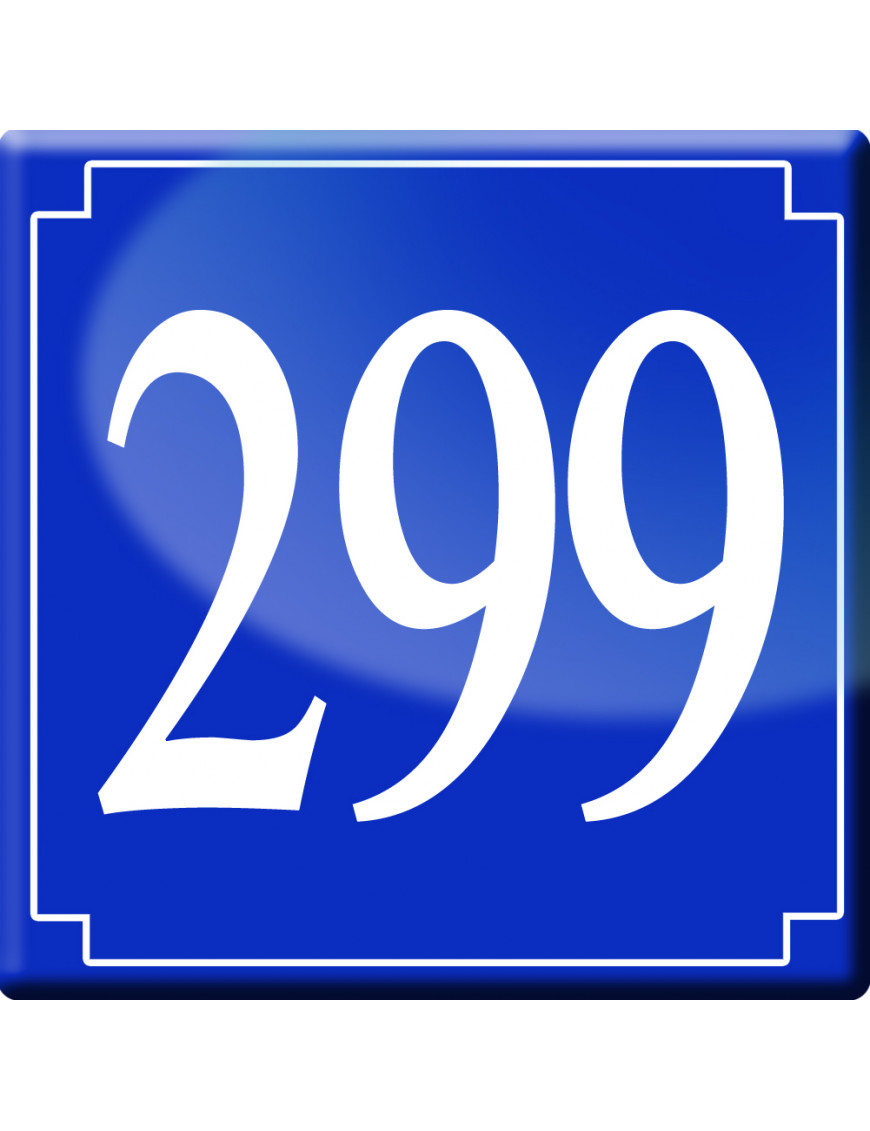 numéroderue299 - classique 10x10cm - Sticker/autocollant numéroderue299 - classique 10x10cm - Sticker/autocollant