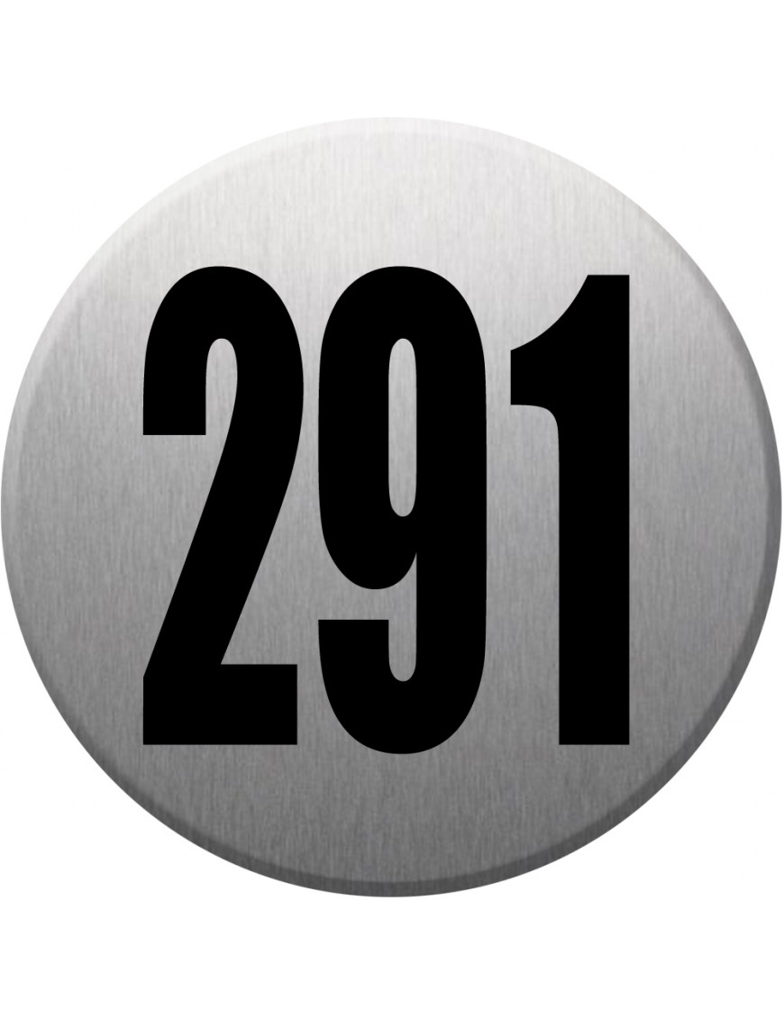 numéroderue291 - gris brossé 10x10cm - Sticker/autocollant numéroderue291 - gris brossé 10x10cm - Sticker/autocollant