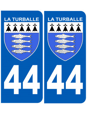 immatriculation 44 La Turballe - Sticker/autocollant