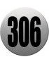 numéroderue306 - gris brossé 10x10cm - Sticker/autocollant