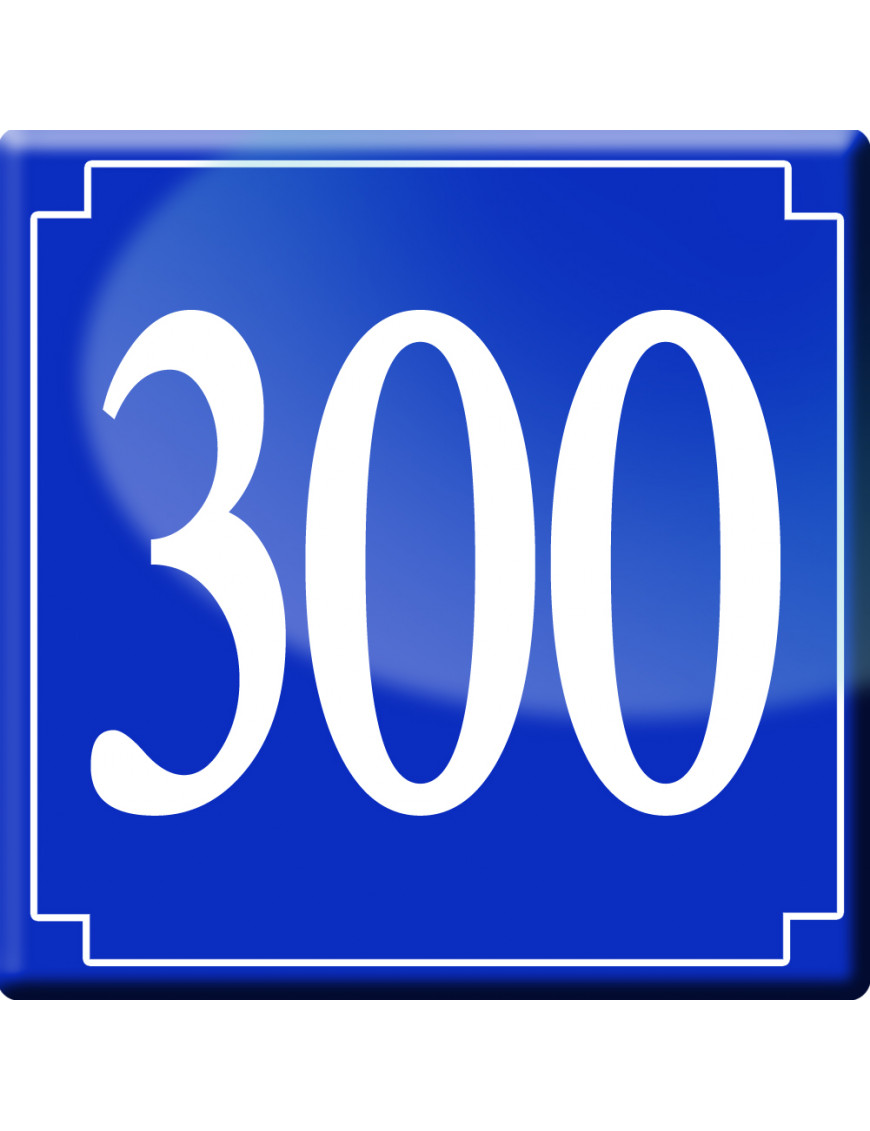 numéroderue300 - classique 10x10cm - Sticker/autocollant numéroderue300 - classique 10x10cm - Sticker/autocollant