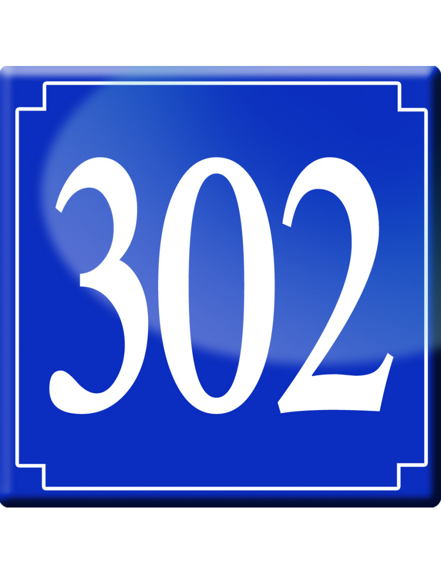 numéroderue302 - classique 10x10cm - Sticker/autocollant numéroderue302 - classique 10x10cm - Sticker/autocollant