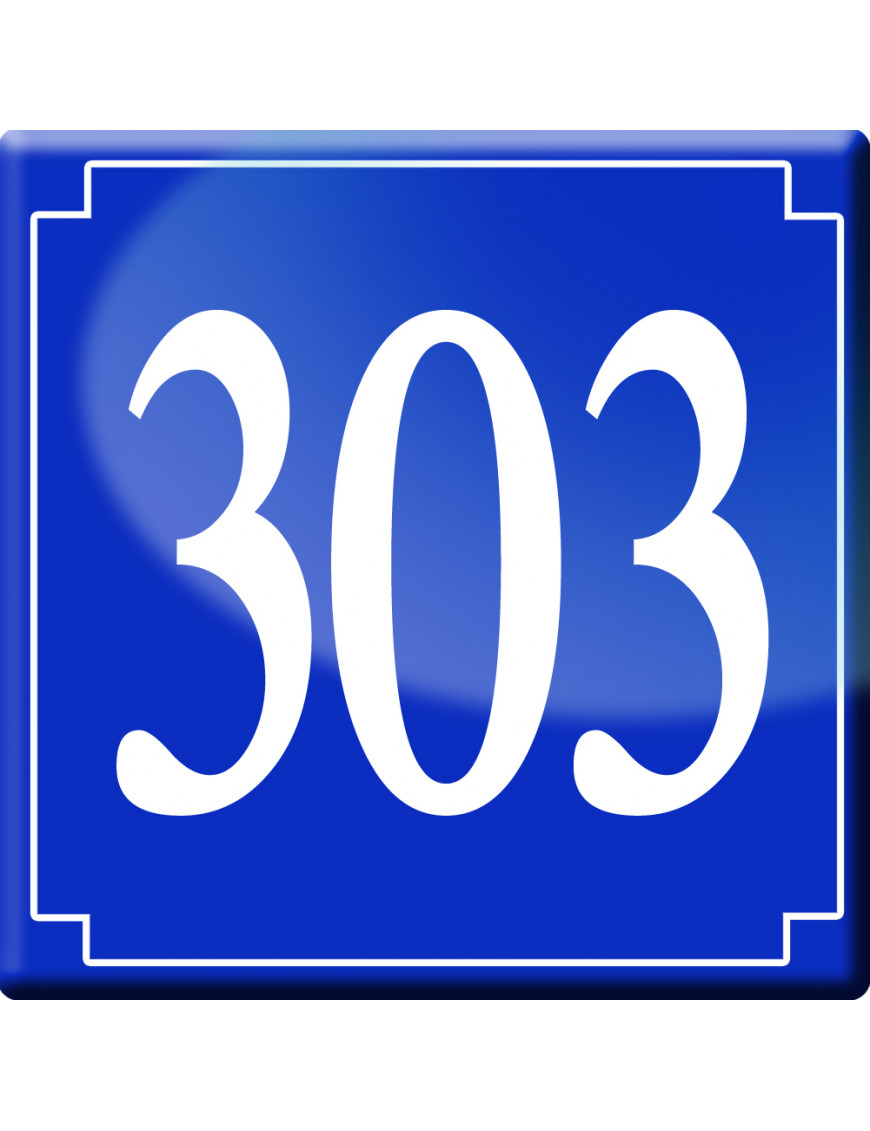 numéroderue303 - classique 10x10cm - Sticker/autocollant numéroderue303 - classique 10x10cm - Sticker/autocollant