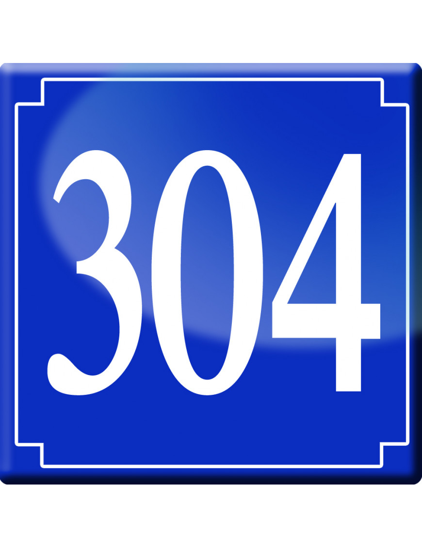 numéroderue304 - classique 10x10cm - Sticker/autocollant numéroderue304 - classique 10x10cm - Sticker/autocollant