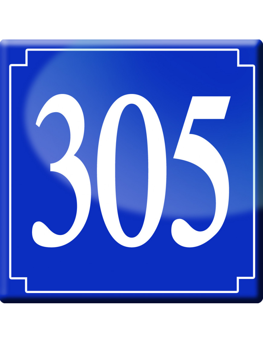 numéroderue305 - classique 10x10cm - Sticker/autocollant numéroderue305 - classique 10x10cm - Sticker/autocollant