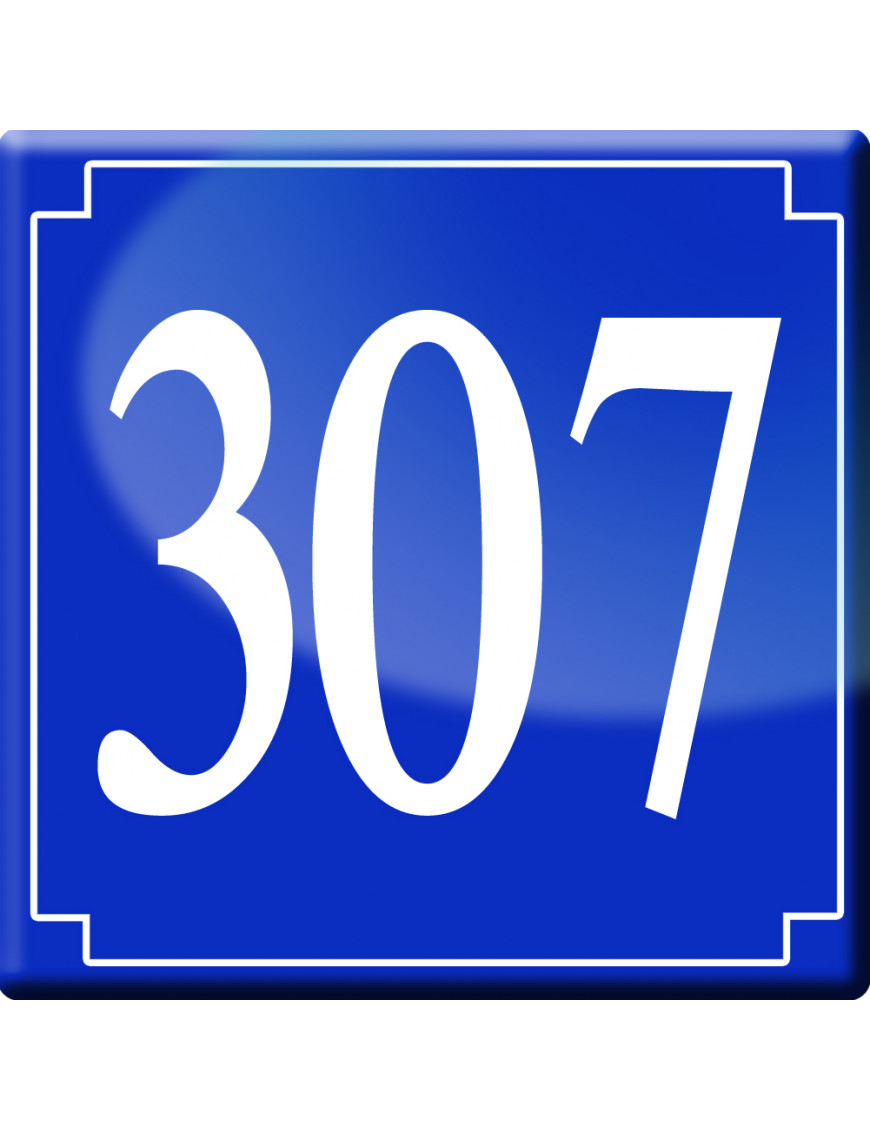 numéroderue307 - classique 10x10cm - Sticker/autocollant numéroderue307 - classique 10x10cm - Sticker/autocollant