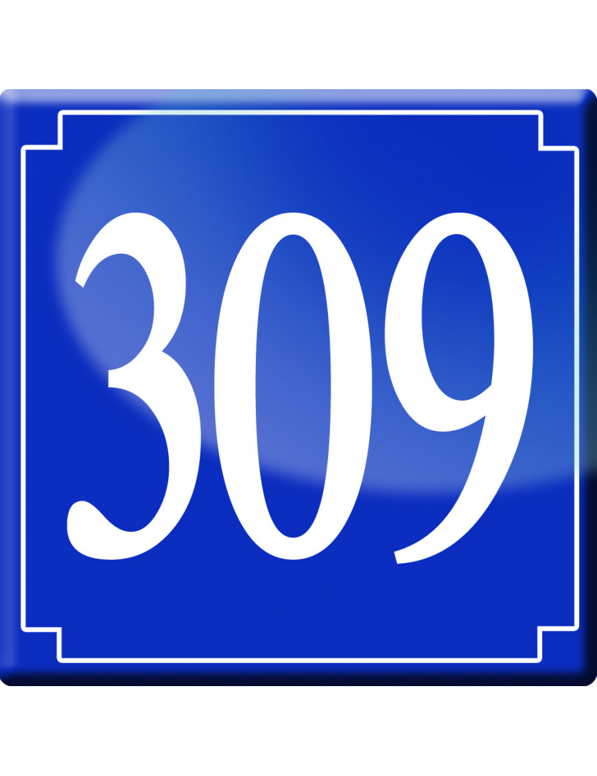 numéroderue309 - classique 10x10cm - Sticker/autocollant numéroderue309 - classique 10x10cm - Sticker/autocollant