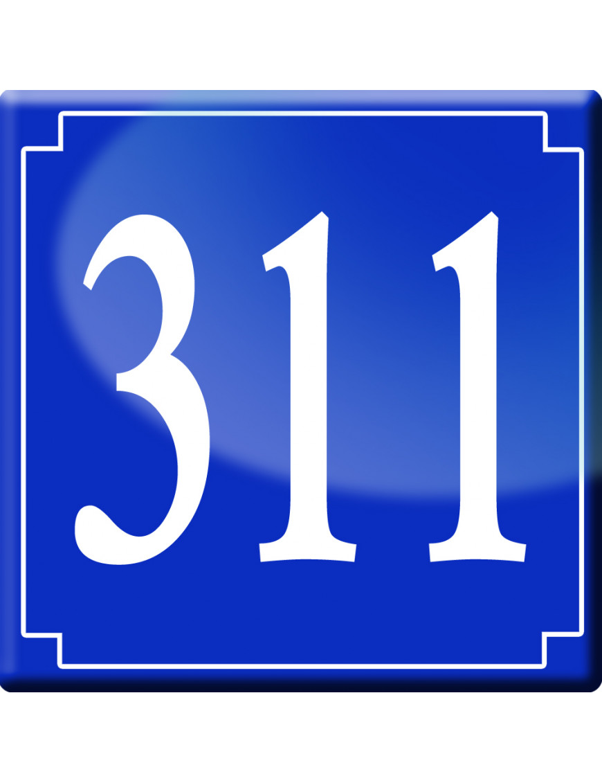 numéroderue311 - classique 10x10cm - Sticker/autocollant numéroderue311 - classique 10x10cm - Sticker/autocollant
