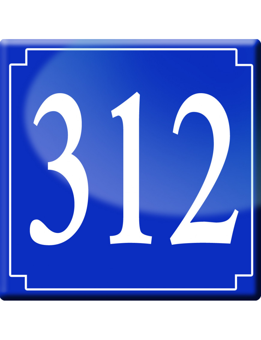 numéroderue312 - classique 10x10cm - Sticker/autocollant numéroderue312 - classique 10x10cm - Sticker/autocollant