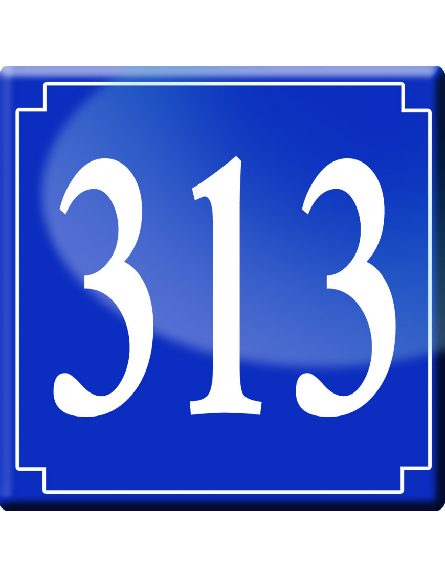 numéroderue313 - classique 10x10cm - Sticker/autocollant numéroderue313 - classique 10x10cm - Sticker/autocollant
