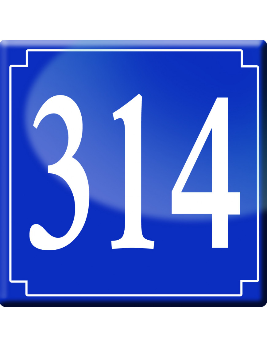 numéroderue314 - classique 10x10cm - Sticker/autocollant numéroderue314 - classique 10x10cm - Sticker/autocollant