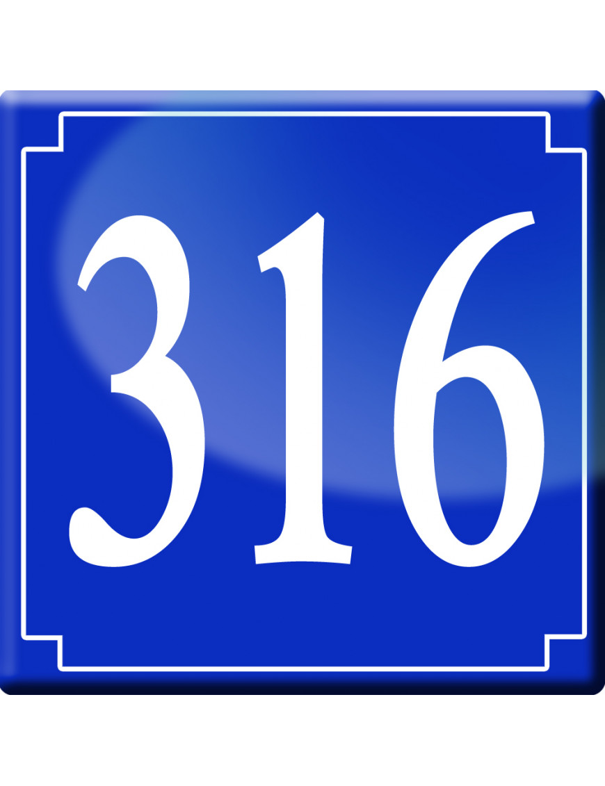 numéroderue316 - classique 10x10cm - Sticker/autocollant numéroderue316 - classique 10x10cm - Sticker/autocollant