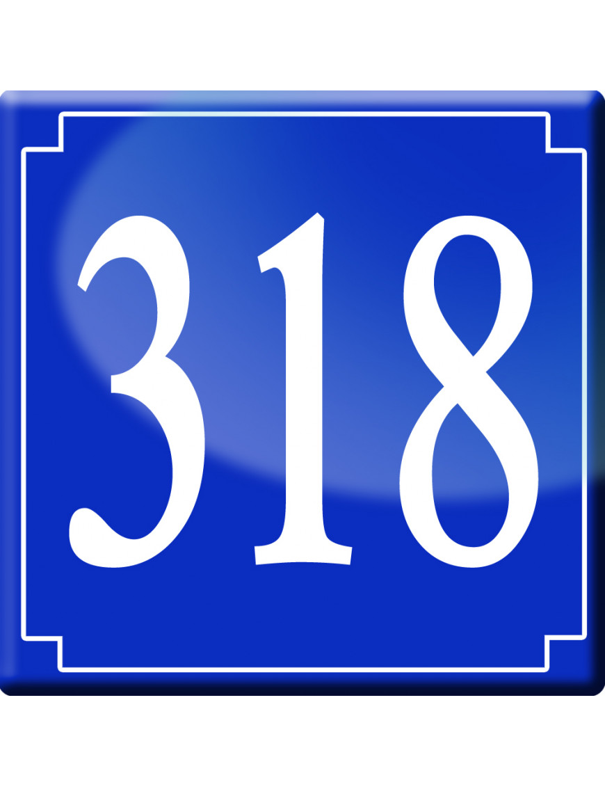numéroderue318 - classique 10x10cm - Sticker/autocollant numéroderue318 - classique 10x10cm - Sticker/autocollant