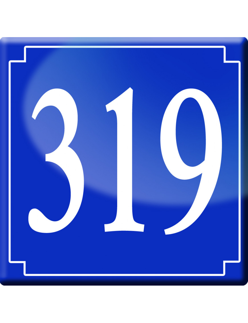 numéroderue319 - classique 10x10cm - Sticker/autocollant numéroderue319 - classique 10x10cm - Sticker/autocollant
