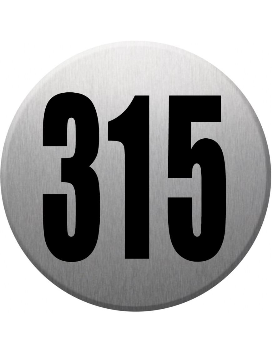 numéroderue315 - gris brossé 10x10cm - Sticker/autocollant numéroderue315 - gris brossé 10x10cm - Sticker/autocollant