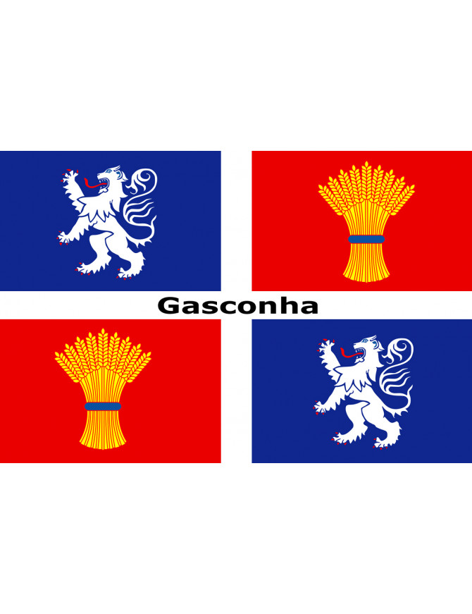 drapeau Gascogne - 20x13.2cm - Sticker/autocollant