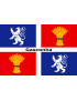 drapeau Gascogne - 20x13.2cm - Sticker/autocollant