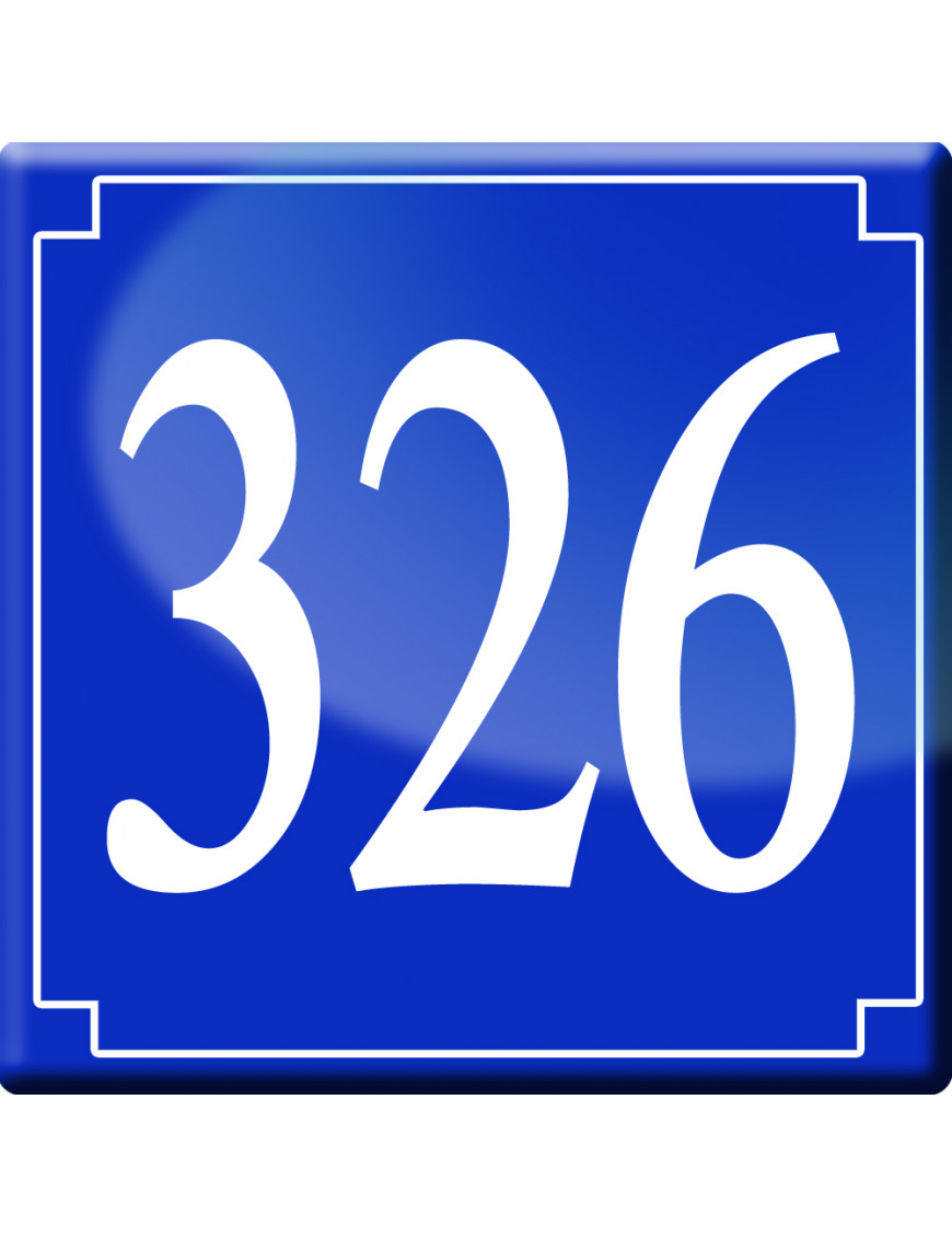 numéroderue326 - classique 10x10cm - Sticker/autocollant numéroderue326 - classique 10x10cm - Sticker/autocollant