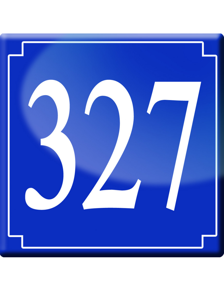 numéroderue327 - classique 10x10cm - Sticker/autocollant numéroderue327 - classique 10x10cm - Sticker/autocollant
