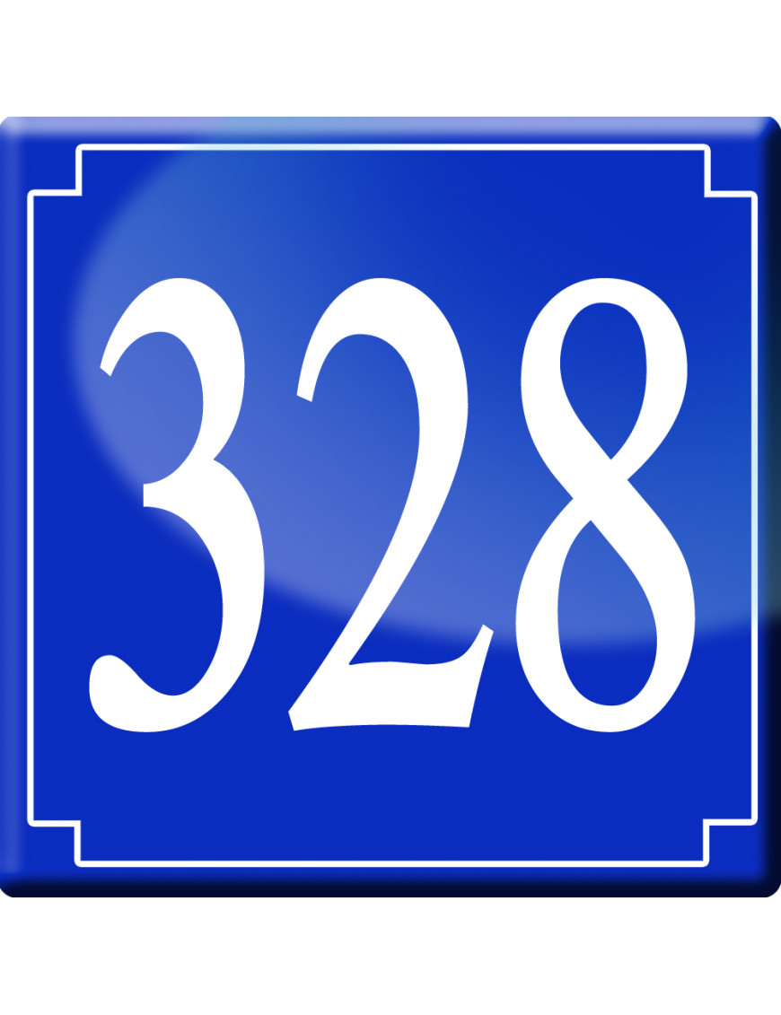 numéroderue328 - classique 10x10cm - Sticker/autocollant numéroderue328 - classique 10x10cm - Sticker/autocollant