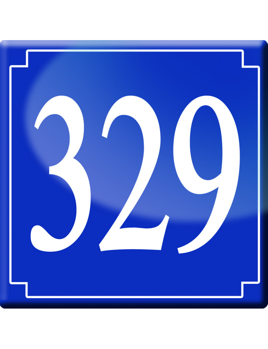 numéroderue329 - classique 10x10cm - Sticker/autocollant numéroderue329 - classique 10x10cm - Sticker/autocollant