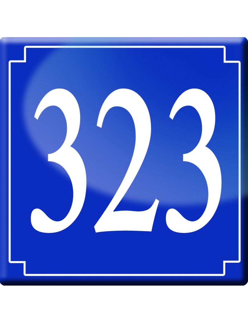 numéroderue323 - classique 10x10cm - Sticker/autocollant numéroderue323 - classique 10x10cm - Sticker/autocollant